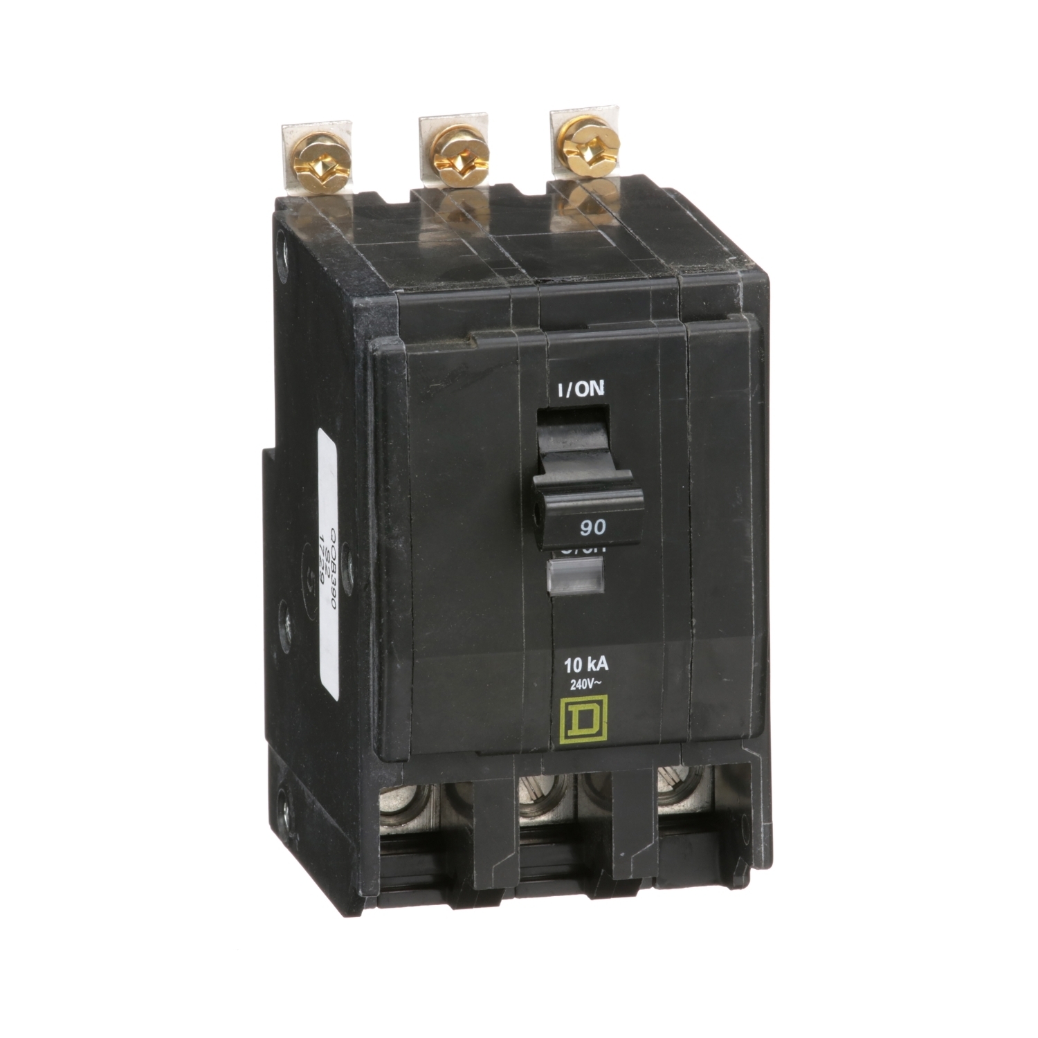 QOB390 Miniature Circuit Breaker, 90 Amp, 3 Pole, 120/240V