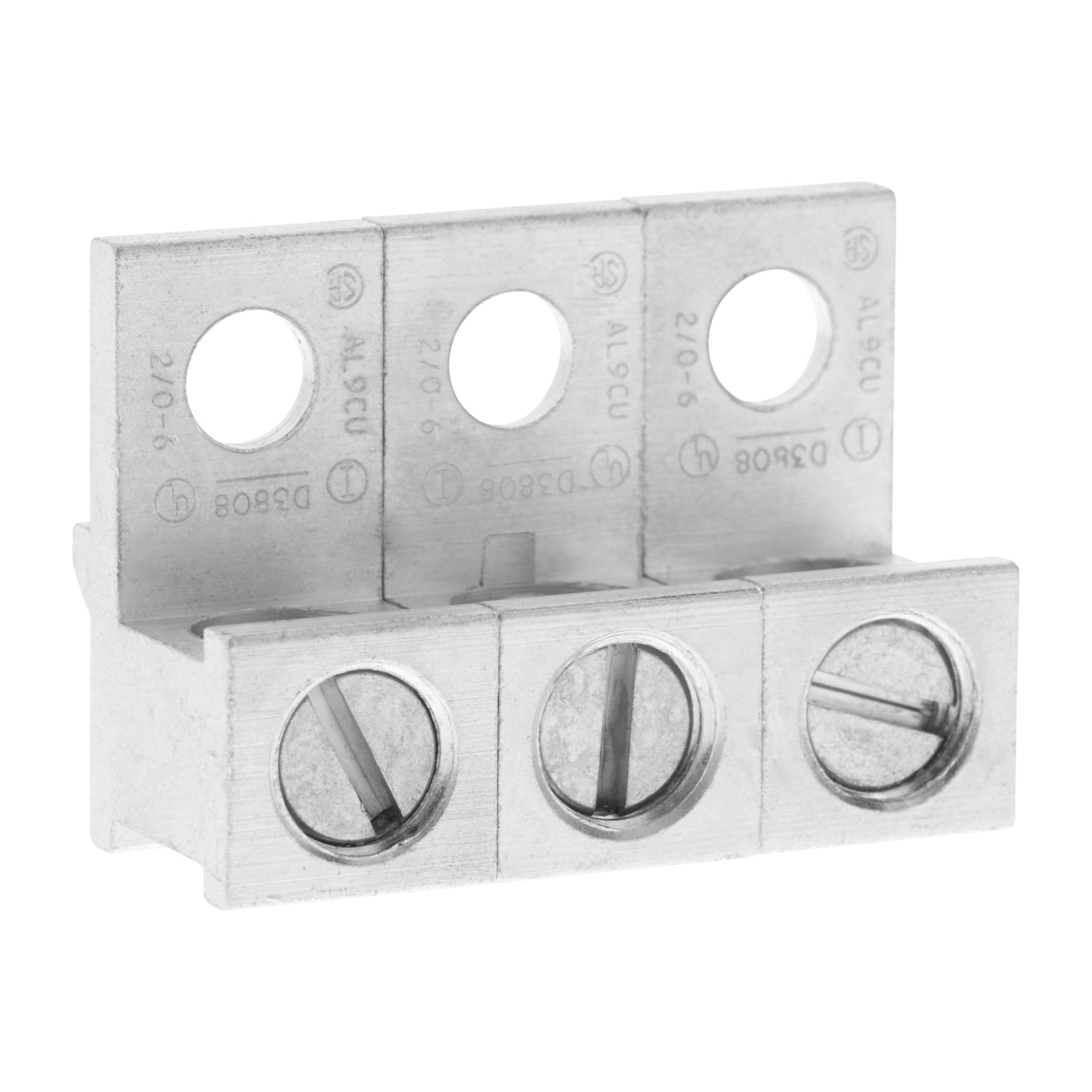 QOL3125 3-Phase Main Lug Kit, 6 to 2/0 AWG Al/Cu, For Use With QO and Homeline S1 Series 100/125 A at 120/240 V AC QO312L125G Loadcenter