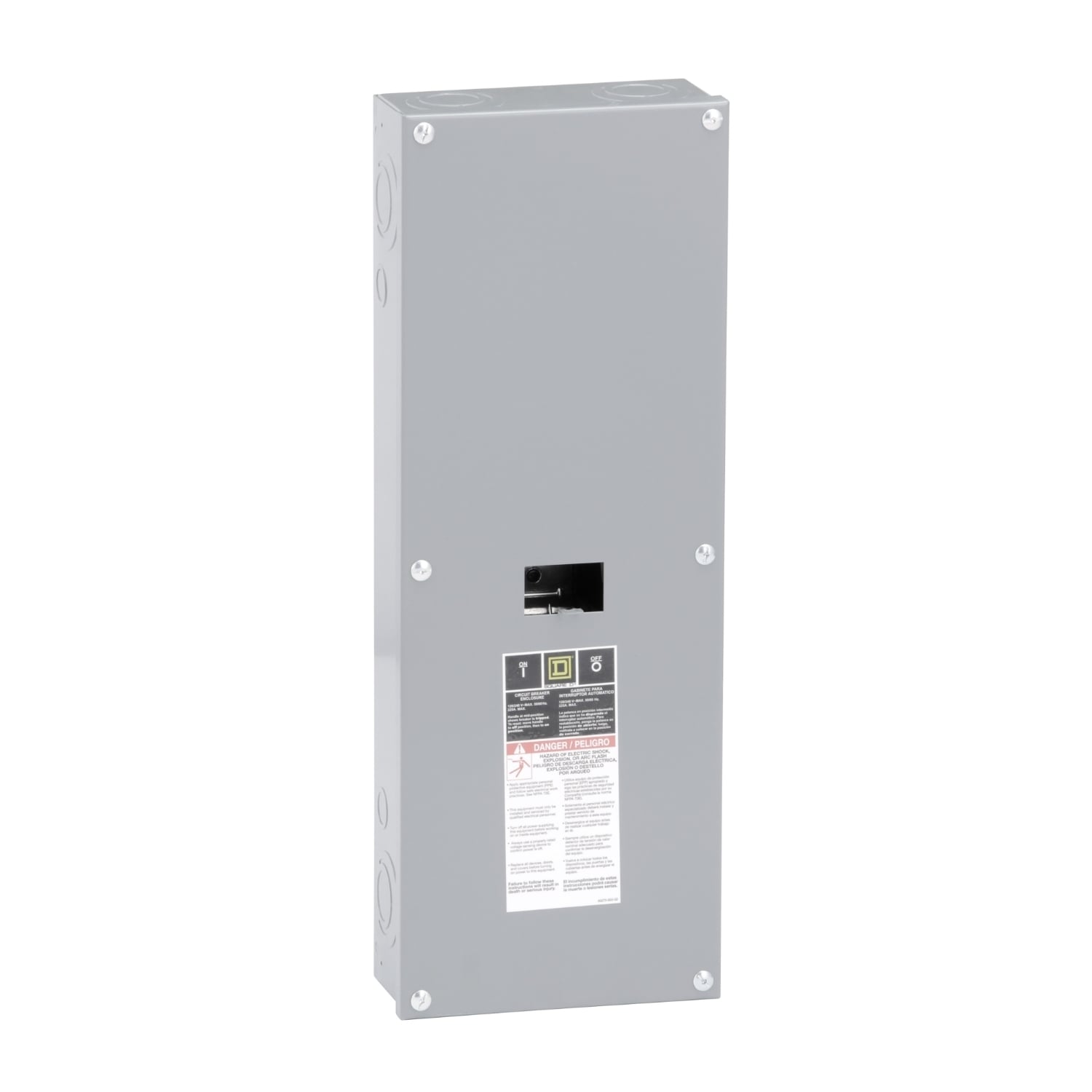 QOM22225NS Circuit Breaker Enclosure, 240 V AC, 100 to 225 A, 2 Poles, 22 kA Interrupt