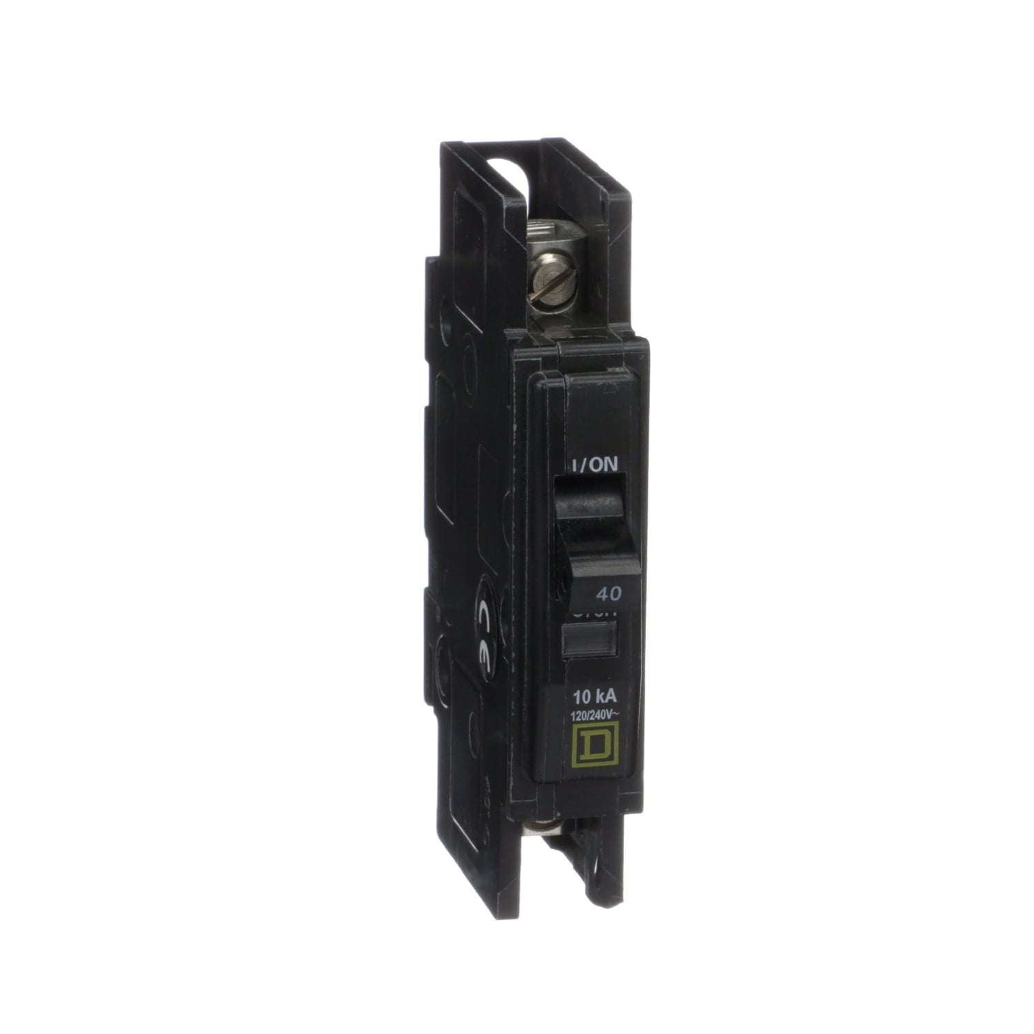 QOU140 Type QOU Standard Miniature Circuit Breaker, 120/240 V AC, 40 A, 10 kA at 120/240 V AC, 5 kA at 48 VDC Interrupt, 1 Pole, Thermal Magnetic Trip
