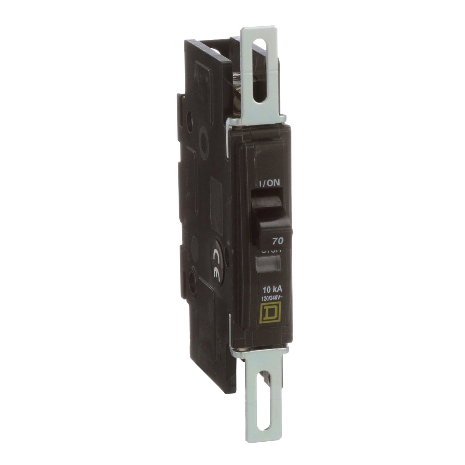 QOU170 Type QOU Standard Miniature Circuit Breaker, 120/240 V AC, 70 A, 10 kA Interrupt, 1 Pole, Thermal Magnetic Trip