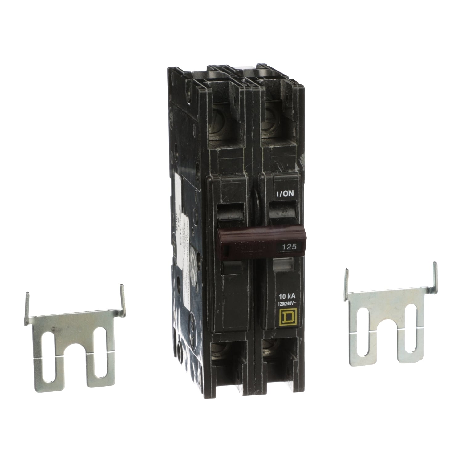 QOU2125 Type QOU Standard Miniature Circuit Breaker, 120/240 V AC, 125 A, 10 kA Interrupt, 2 Poles, Thermal Magnetic Trip