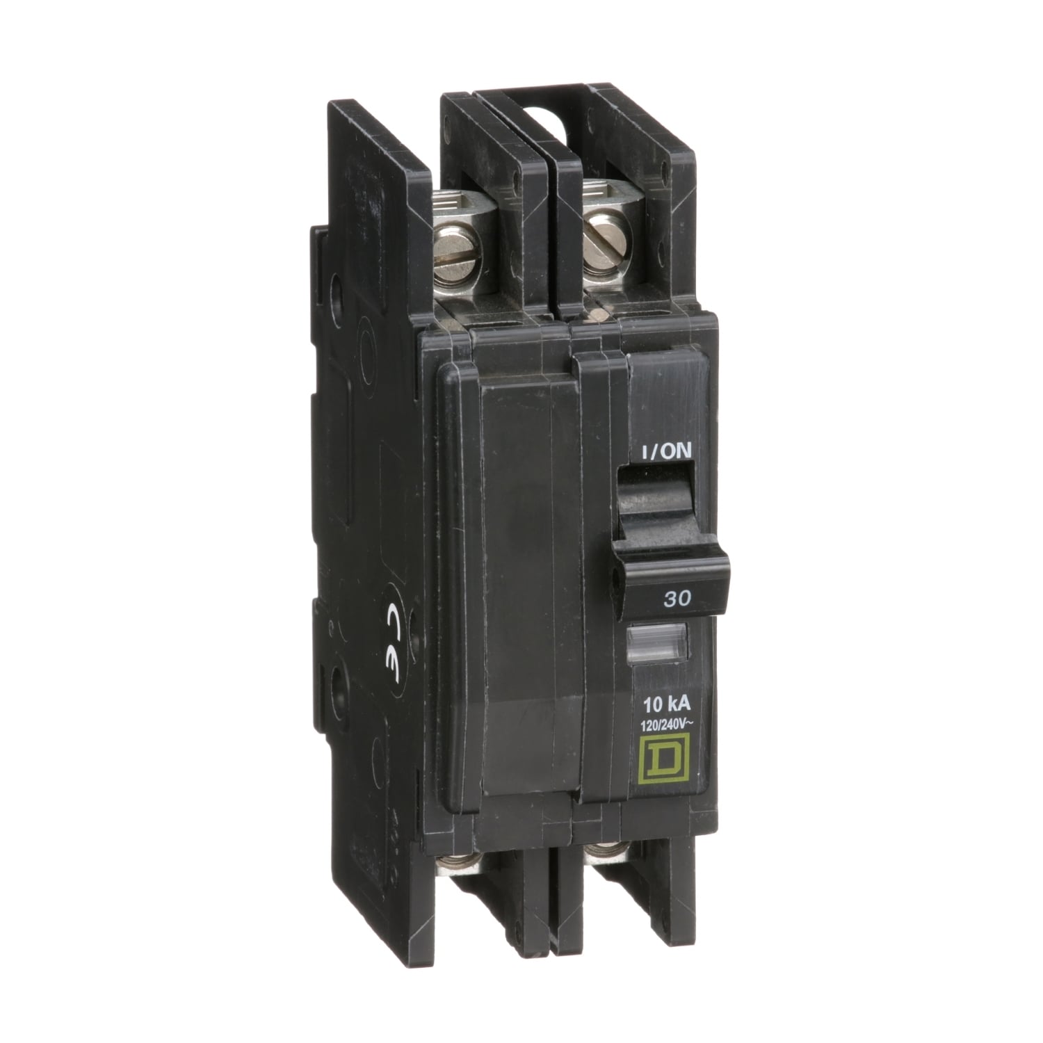 QOU230 Type QOU Standard Unit Mount Miniature Circuit Breaker, 120/240 V AC, 30 A, 10 kA Interrupt, 2 Poles, Thermal Magnetic Trip