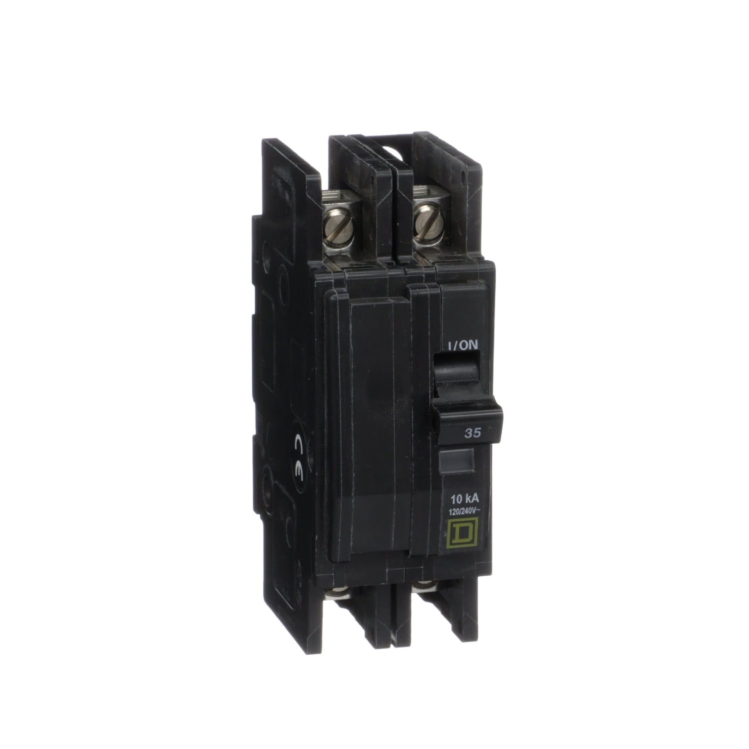 QOU235 Type QOU Standard Unit Mount Miniature Circuit Breaker, 120/240 V AC, 35 A, 10 kA Interrupt, 2 Poles, Thermal Magnetic Trip