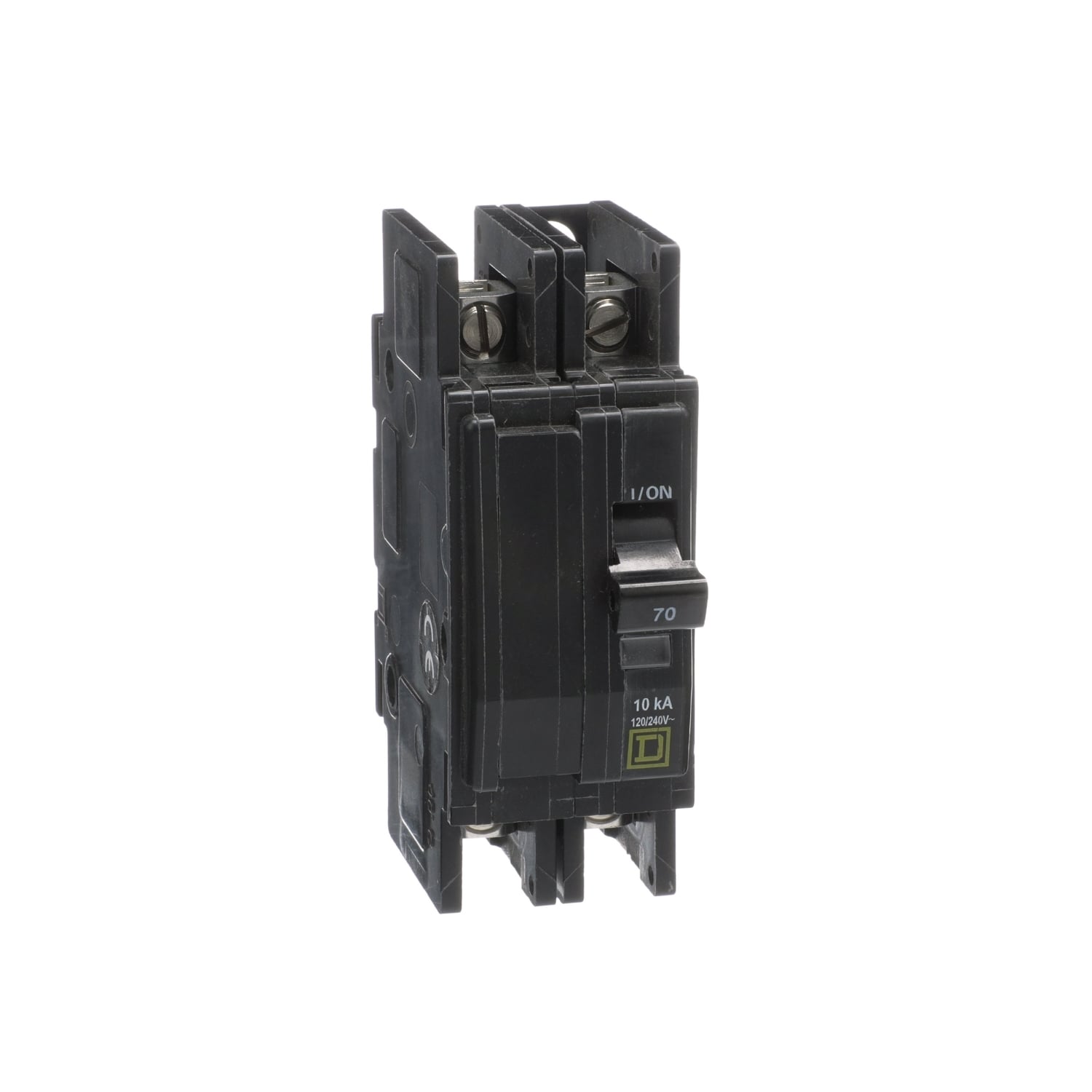 QOU270 Type QOU Standard Miniature Circuit Breaker, 120/240 V AC, 70 A, 10 kA Interrupt, 2 Poles, Thermal Magnetic Trip