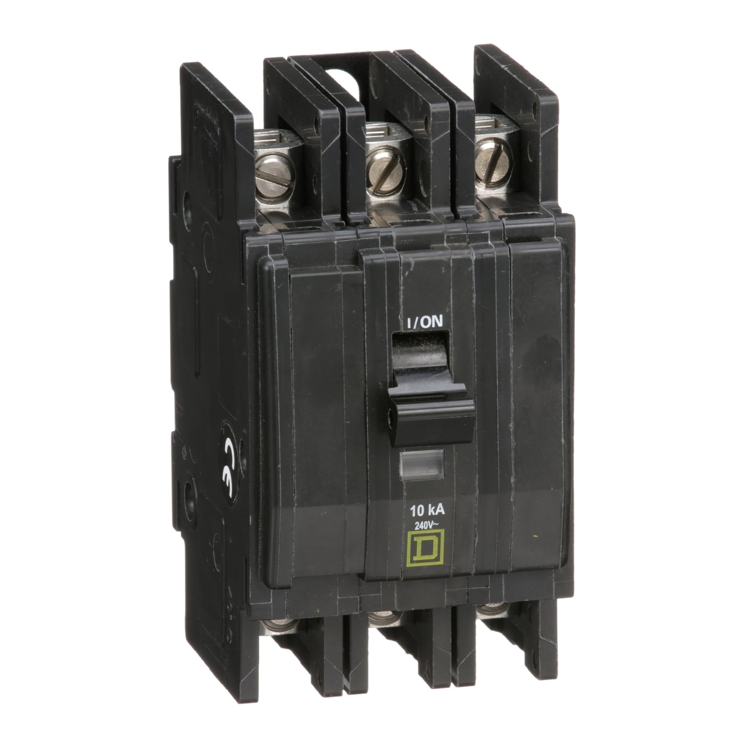 QOU325B Type QOU Standard Miniature Circuit Breaker, 240 V AC/48 V DC, 25 A, 5 to 10 kA Interrupt, 3 Poles, Thermal Magnetic Trip