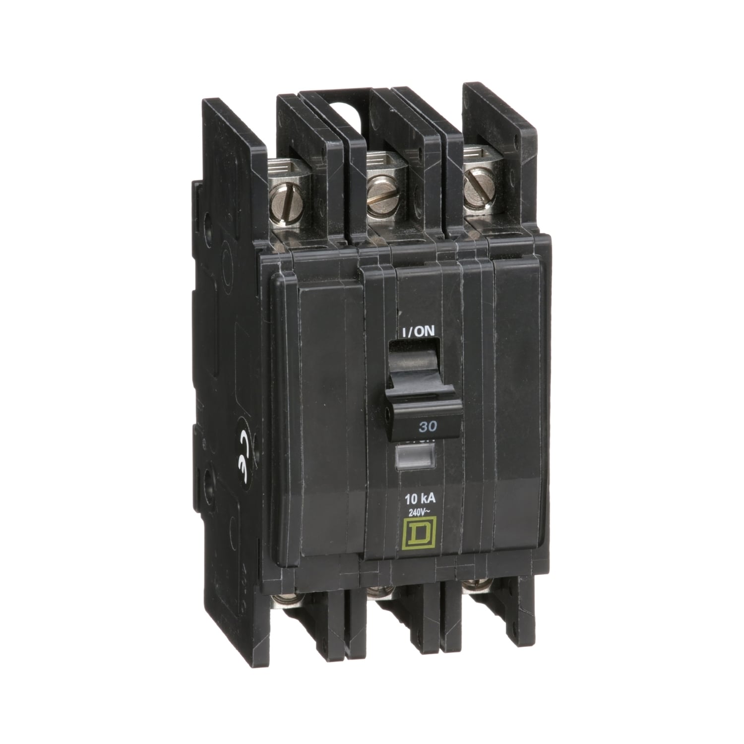 QOU330 Type QOU Standard Unit Mount Miniature Circuit Breaker, 240 V AC, 30 A, 10 kA Interrupt, 3 Poles, Thermal Magnetic Trip