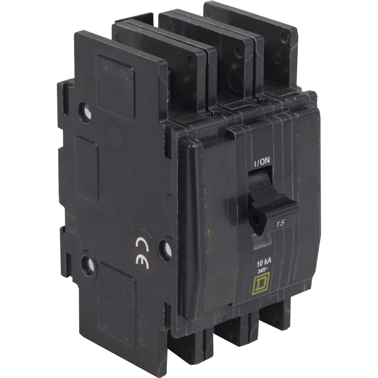 QOU335B Type QOU Standard Miniature Circuit Breaker, 240 V AC, 35 A, 10 kA Interrupt, 3 Poles, Thermal Magnetic Trip