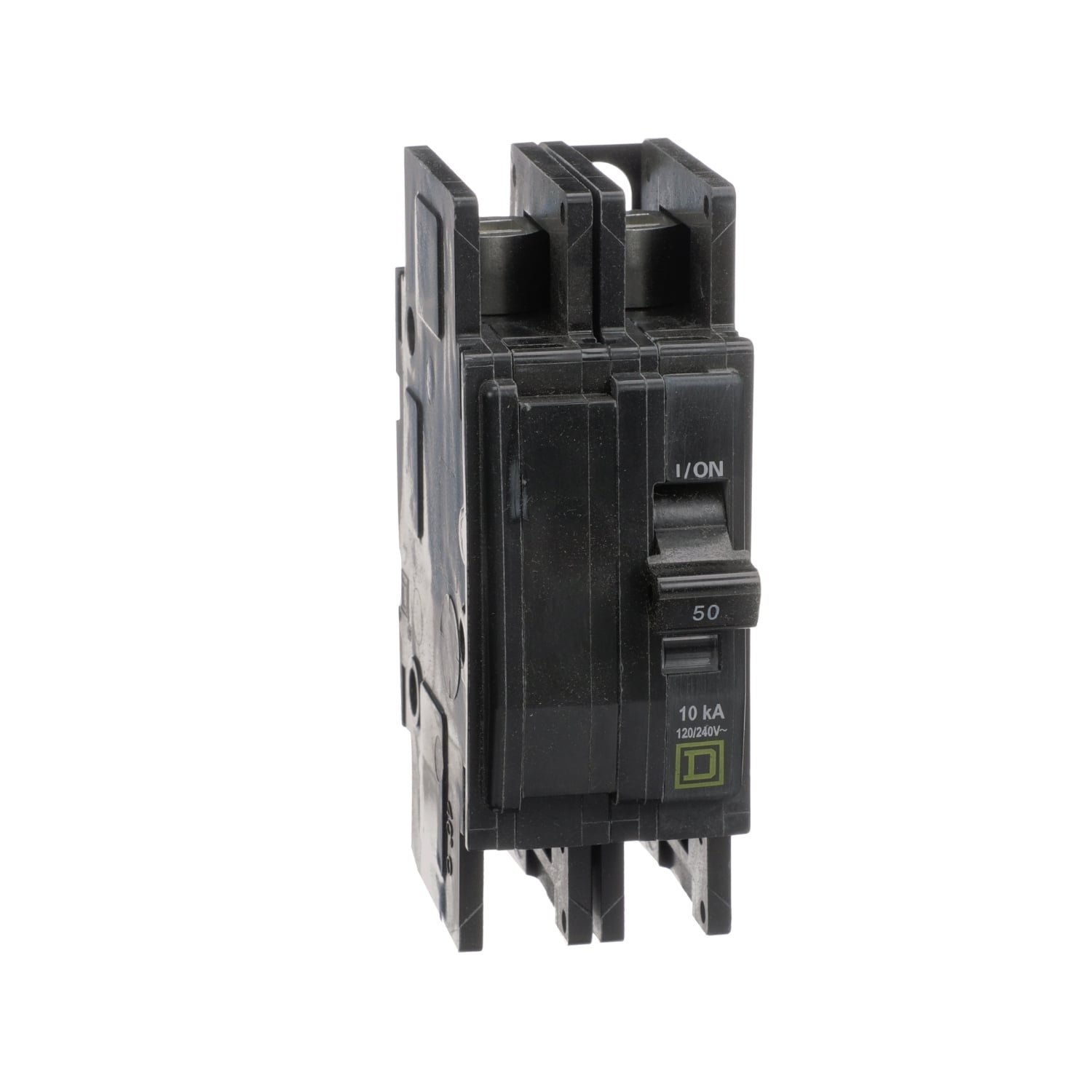 QOUR250 Type QOU Standard Miniature Circuit Breaker, 120/240 V AC, 50 A, 10 kA Interrupt, 2 Poles, Thermal Magnetic Trip