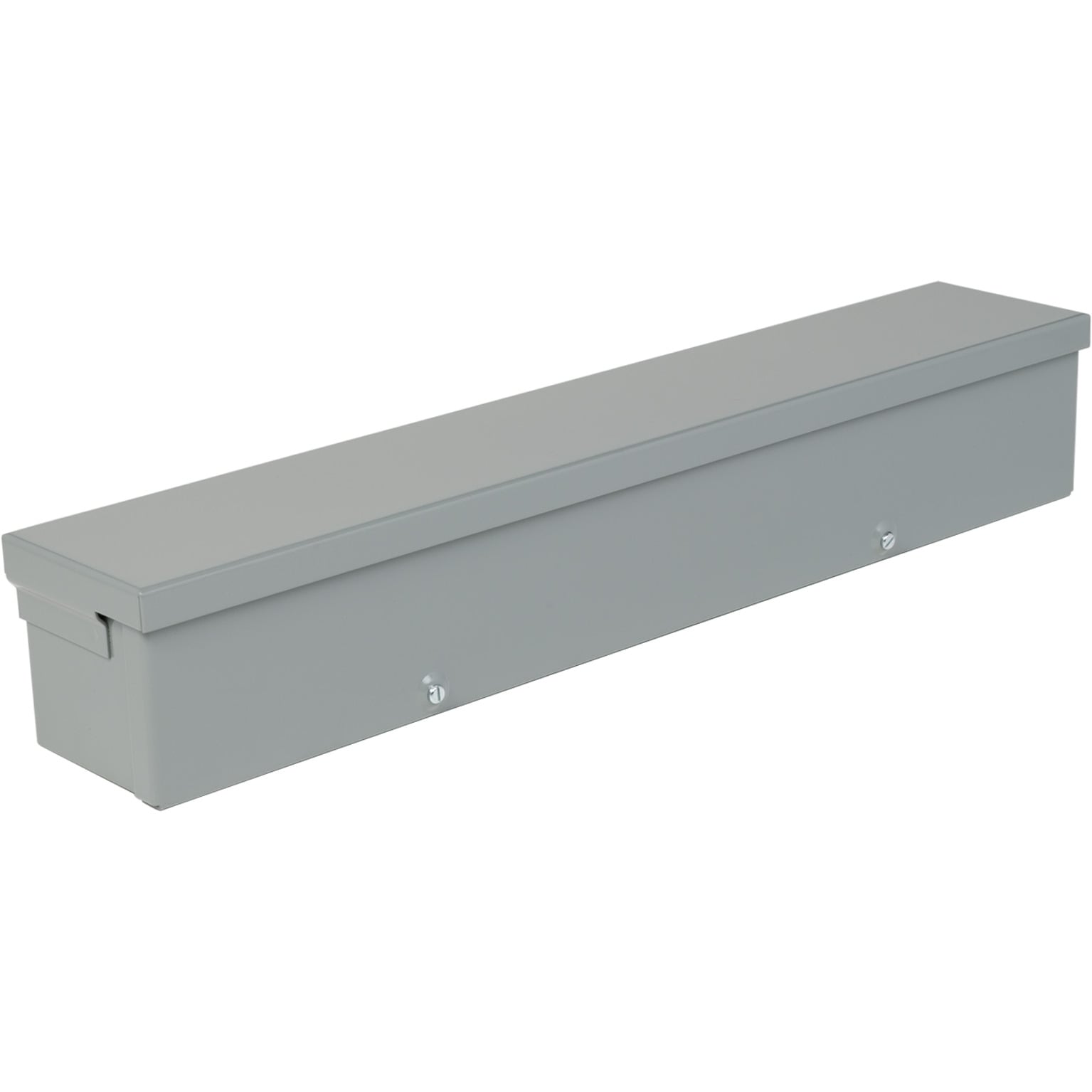 RDB42 Square-Duct Type RDB Wireway Trough, 2 ft L x 4 in W x 4 in H, Removable/Rainproof/Ice/Sleet Proof Cover, Steel