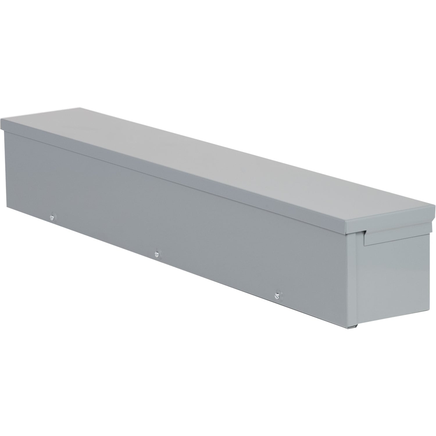 RDB63 Square-Duct Type RDB Wireway Trough, 3 ft L x 6 in W x 6 in H, Removable/Rainproof/Ice/Sleet Proof Cover, Steel