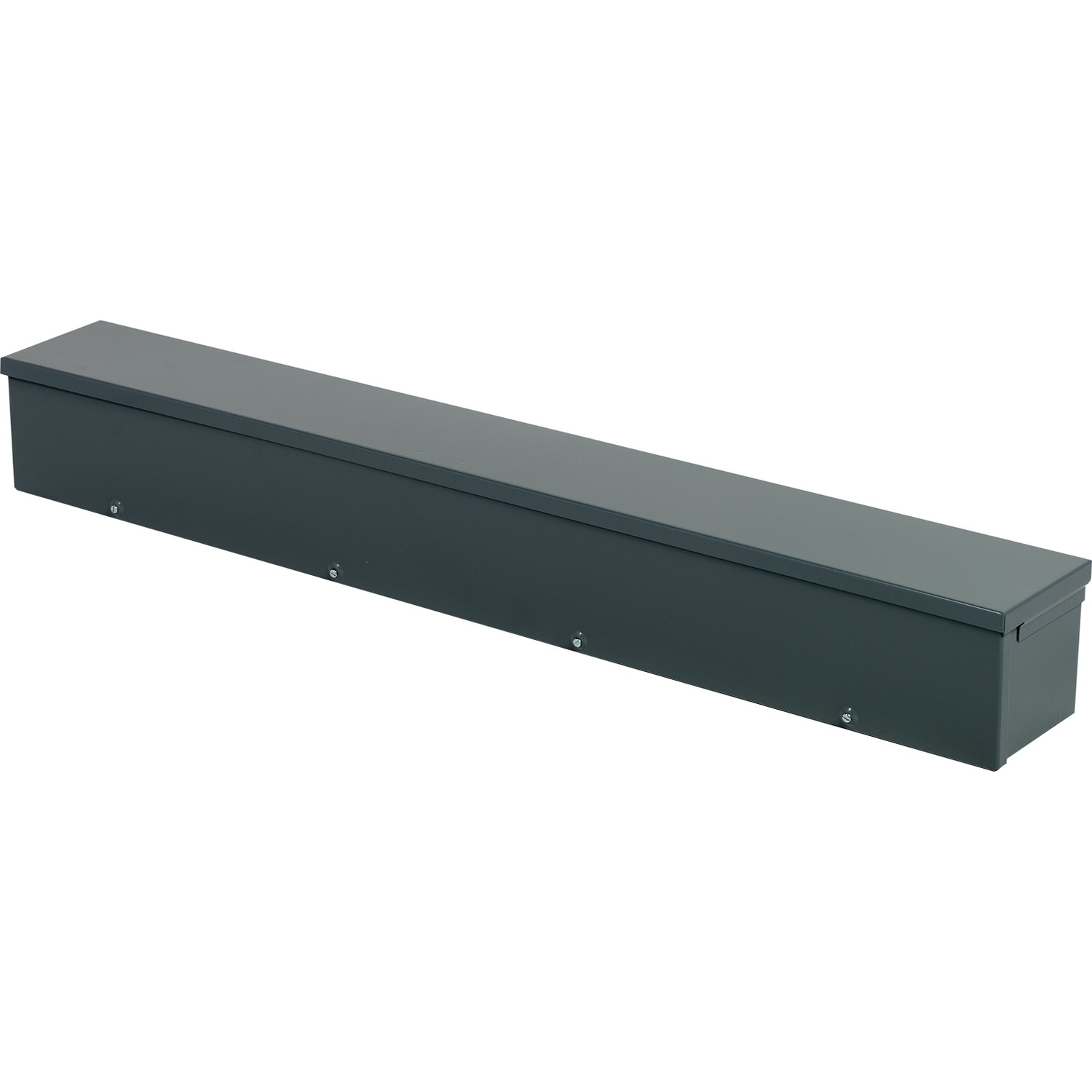 RDB64 Square-Duct Type RDB Raintight Wireway Trough, 4 ft L x 6 in W x 6 in H, Iceproof/Rainproof/Removable/Sealable/Sleetproof Cover, Steel/Polyester