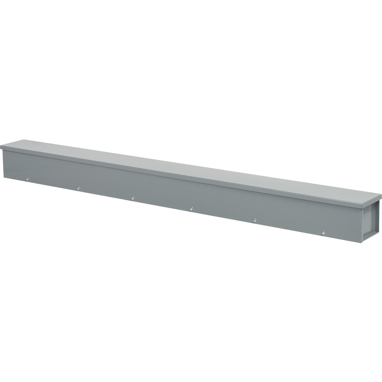 RDB66 Square Duct Type RDB Wireway Raintight Trough, 6 ft L x 6 in W x 6 in H, Steel