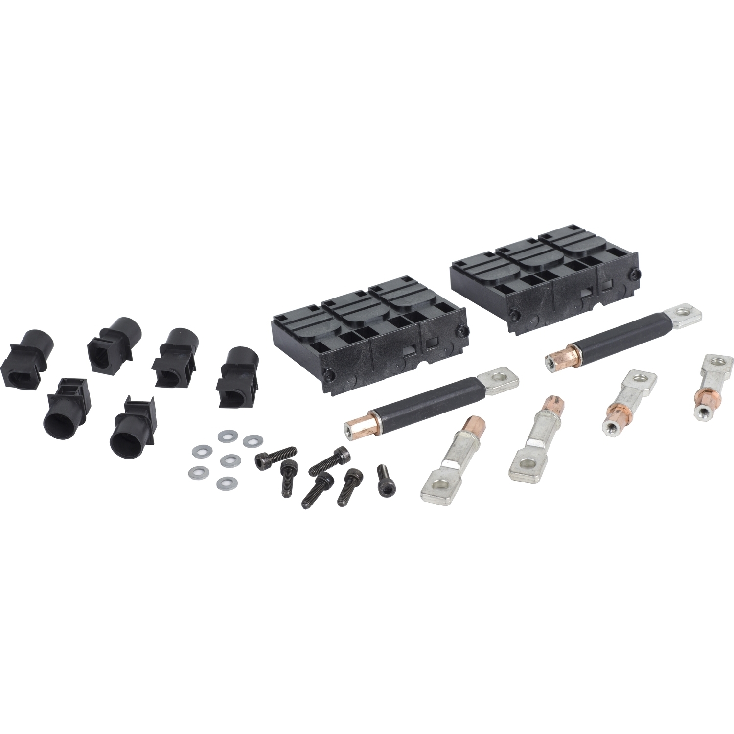 Circuit breaker accessory, PowerPacT H, rear connection kit, 3 pole, mixed, 4x short, 2x covers