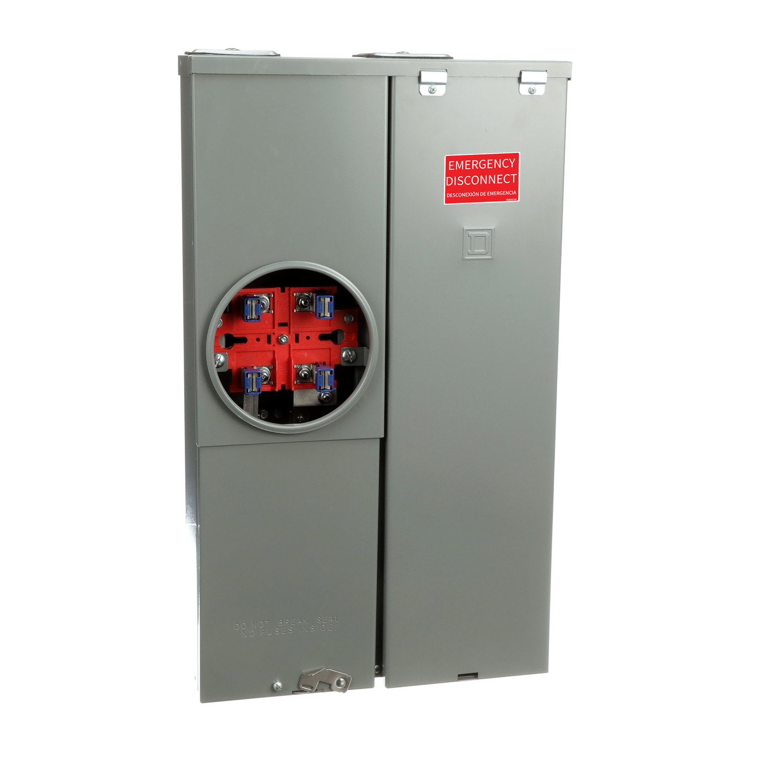 SC1624M100S Homeline All-in-one Meter Socket, CSED, 100 Amp, 1 Phase, Ringed, No Bypass, OH, UG, 120/240V, Surface