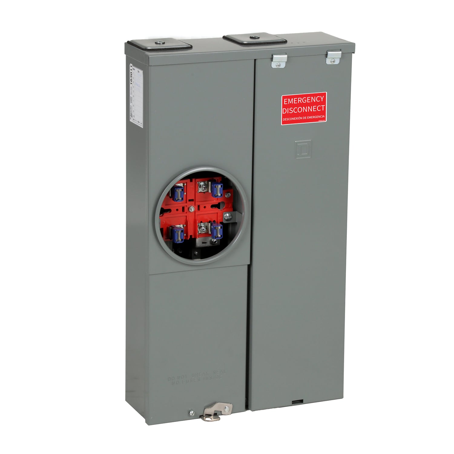 SC1624M125S All-in-one, Homeline, CSED, Ringed Socket, 125 Amp, Surface Mount, 16 Spaces, 24 Circuits, 10 kA SCCR, No Bypass