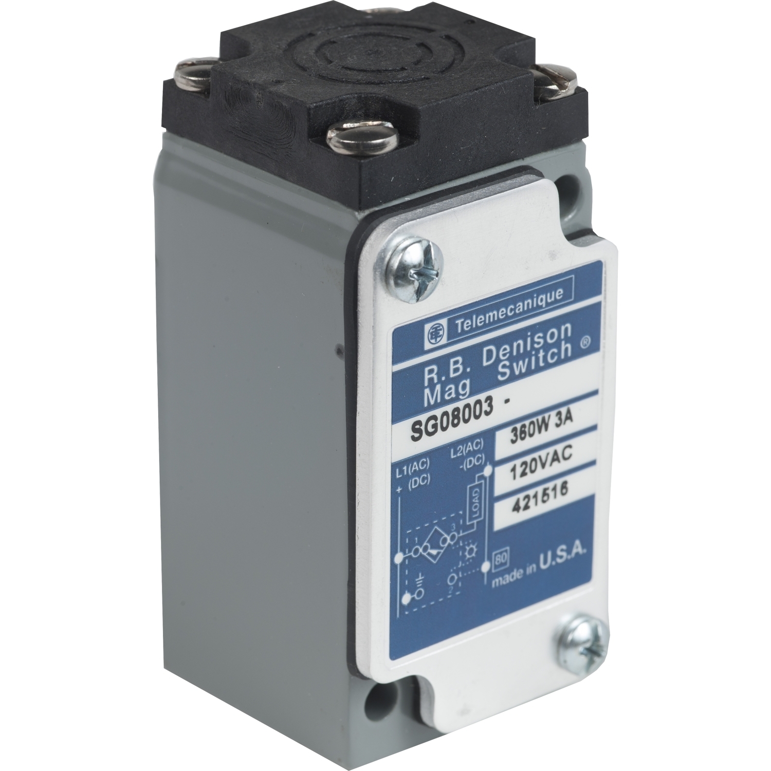 SG08003 SG Series Coded Magnetic Actuated Proximity Sensor Limit Switch, TRIAC Output, 1NO Contact, 120 V AC
