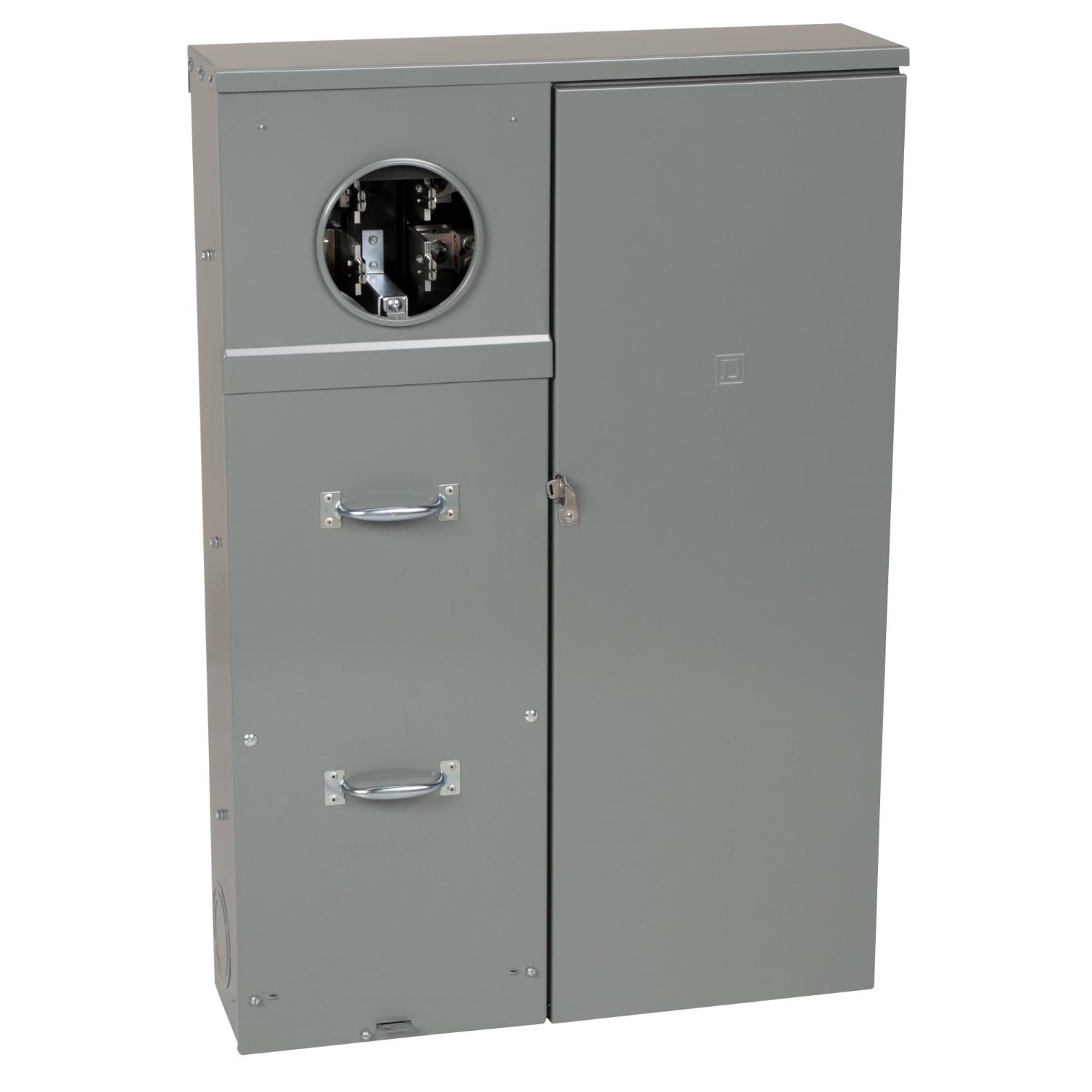 SU3040D400CB Homeline All-in-one Meter Socket, CSED, 400 Amp, 1 Phase, Ringed, Manual, UG, 120/240V, Surface and Semi-flush