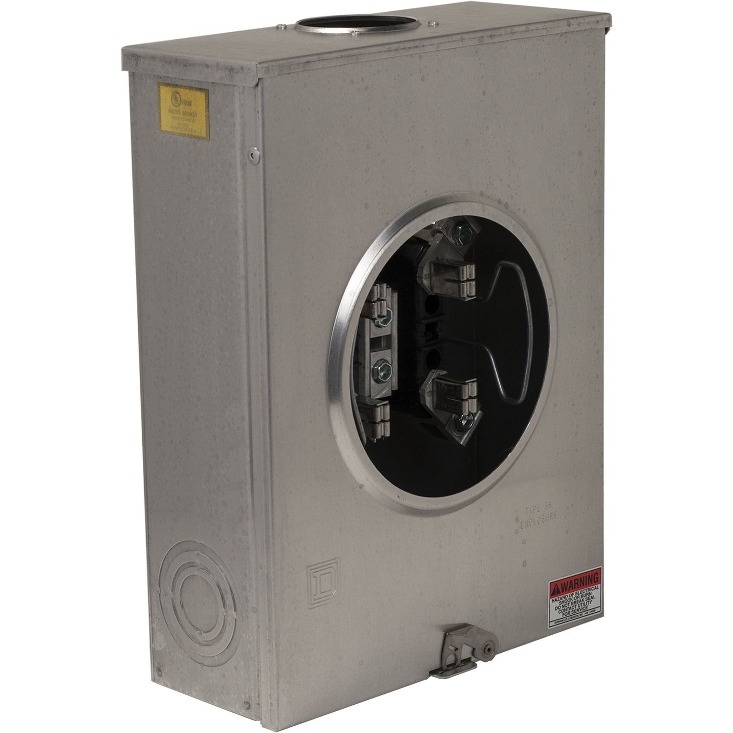 UATRS213B Meter Socket, Ringless, 1 Phase, 3 Wire, 4 Jaw, Series A, No Bypass, with no release