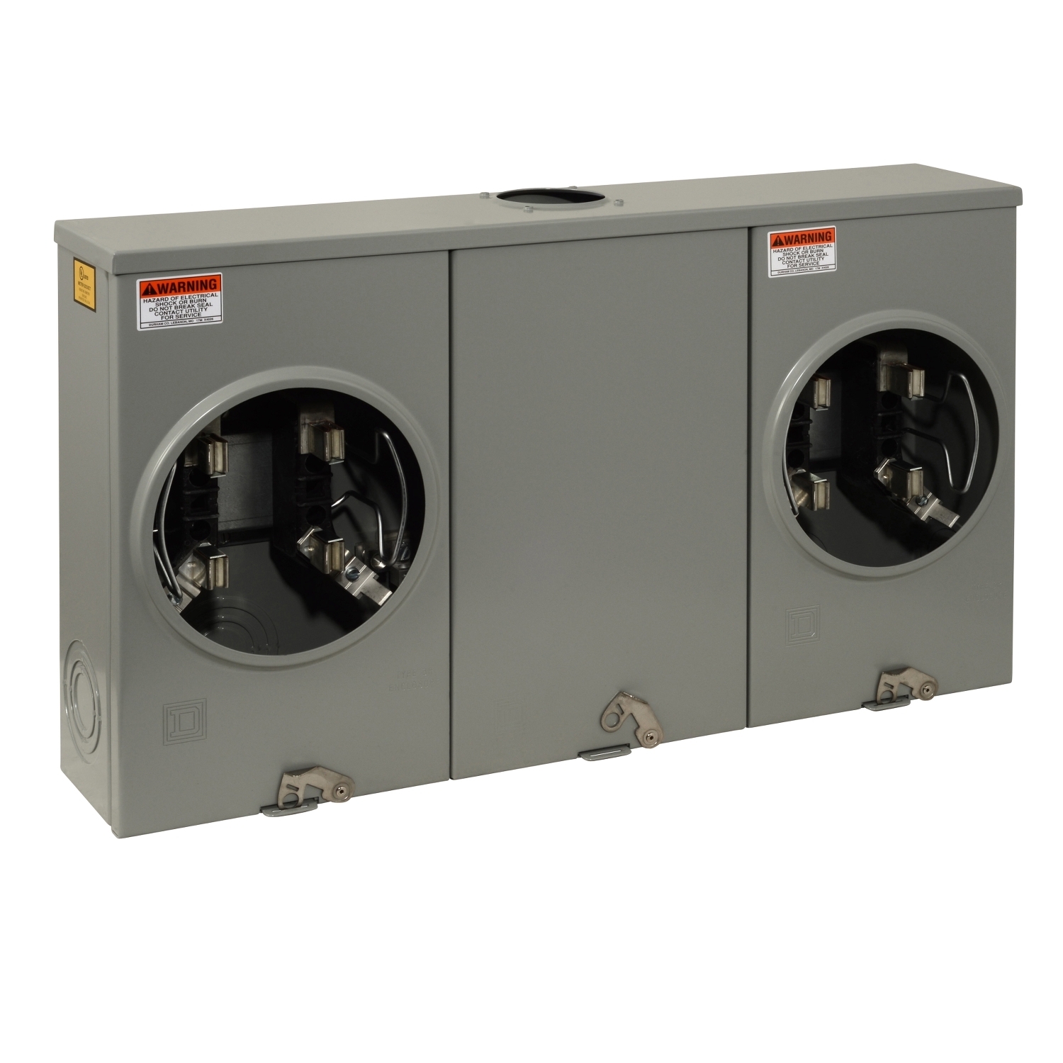 UT2R1121B Horizontal Meter Socket, Ringless, OH, UG, 200 Amp, 2 Position