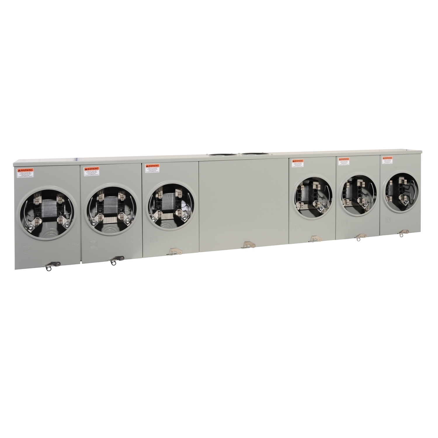 UT6R2392TU UT Series 6-Position Horizontal Meter Socket With Ground Lug, 600 V AC, 200 A, 1 Phase , NEMA 3R Enclosure