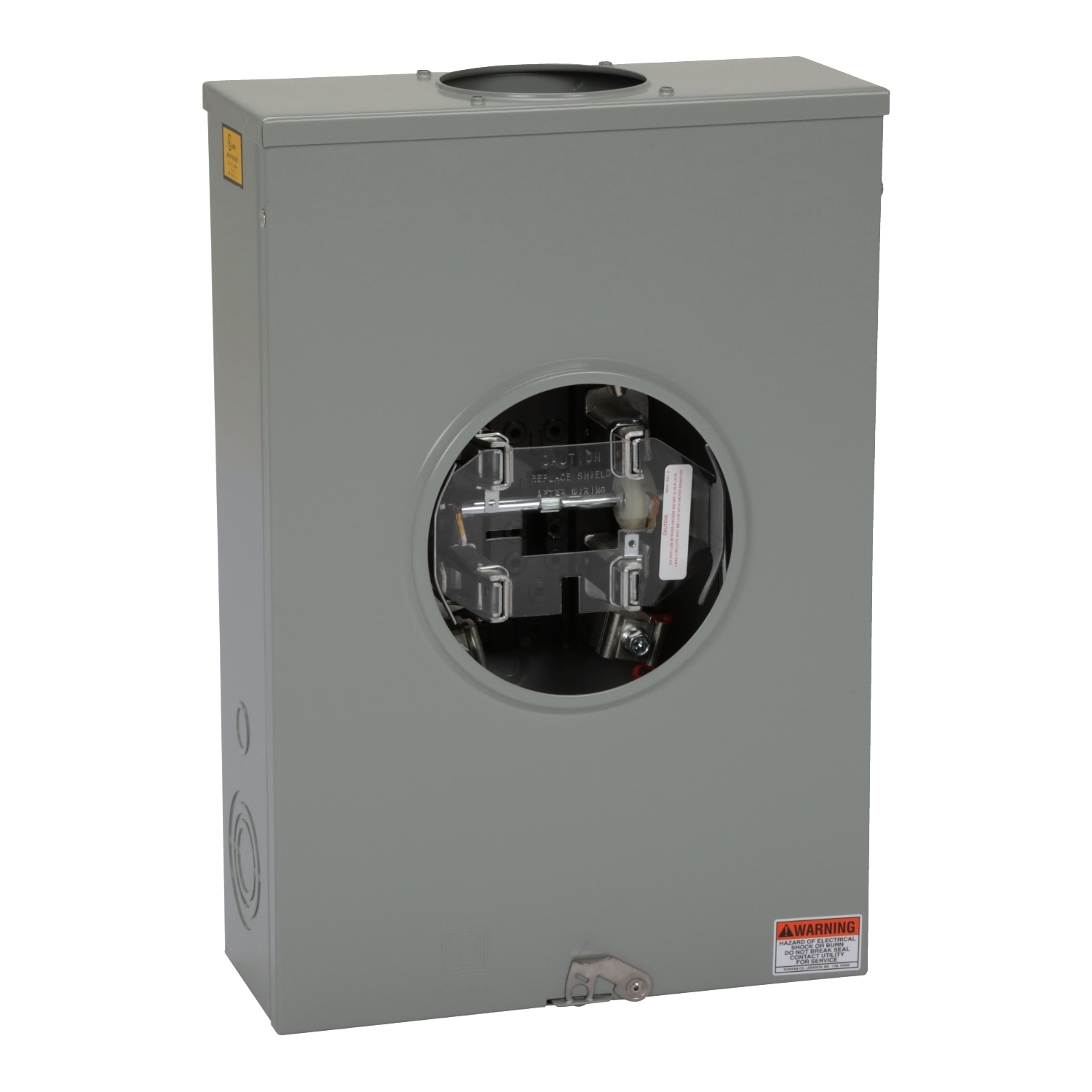 UTH4213T Single Position Meter Socket, 200 Amp, 1 Phase, Ringless, Lever, 4 Jaw with no release, OH, UG, 600V, 3 Wire