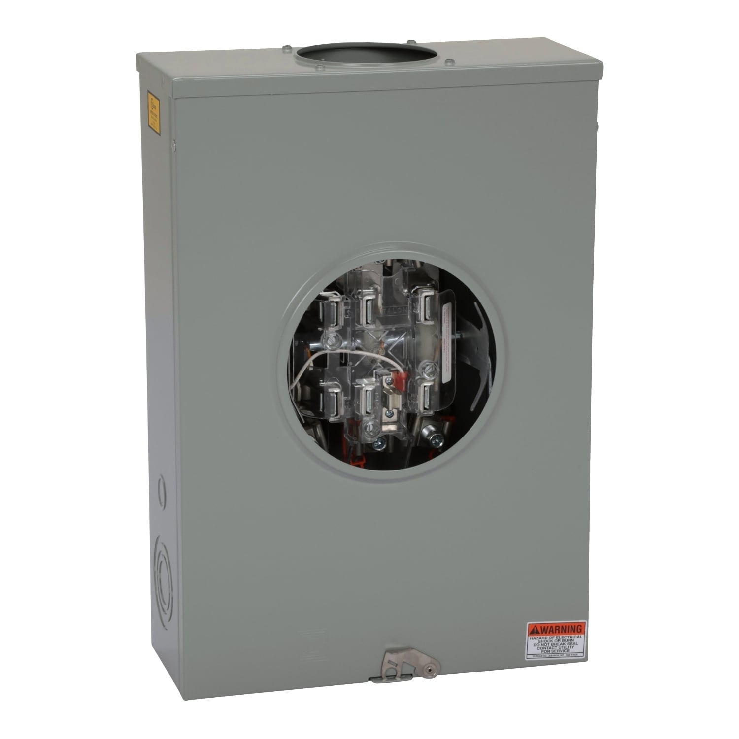 UTH7213T Single Position Meter Socket, 200 Amp, 3 Phase, Ringless, Lever, 7 Jaw with release, OH, UG, 600V, 4 Wire