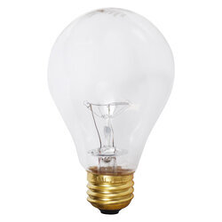 116A21/TS/8M-130V/12817 Incandescent Lamp, 116 W, E26 Incandescent Lamp, A21 Shape, 1260 Lumens Lumens