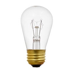 11S14-130V/17450 Incandescent Lamp, 11 W, E26 Incandescent Lamp, S14 Shape, 70 Lumens Lumens