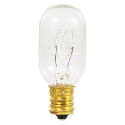 15T7C-120V/18185 Light, 25 W, E12 Lamp Base Incandescent Lamp, T8 Shape, 230 Lumens