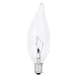 25B10C/DL/BL/4PK-120V/13306 Incandescent Lamp, 25 W, E12 Incandescent Lamp, B10 Shape, 150 Lumens Lumens