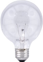 40G25/DL/RP-120V/14147 Double Life Incandescent Lamp, 40 W, E26 Incandescent Lamp, G25 Shape, 290 Lumens