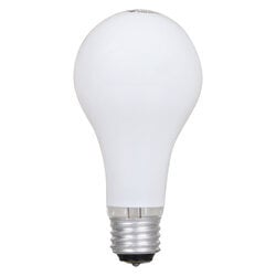 50/150A21/W/RP-120V/18060 3-Way A-Line Base Down Operation Class C General Purpose Lamp, 50/100/150 W, E26 Incandescent Lamp, A21 Shape, 1400 Lumens Lumens