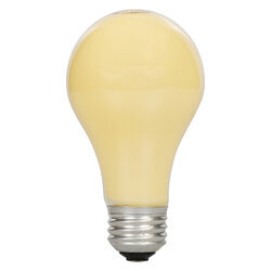 60A/Y/RP-130V/10386 Ecologic Bug-Light Class C Specialty Lamp, 60 W, E26 Incandescent Lamp, A19 Shape, 612 Lumens