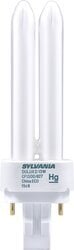 CF18DD/E/841/ECO/20668 Dulux D Ecologic Double Tube Compact Fluorescent Lamp, 18 W, G24q-2 Lamp, T4X2 Shape, 1150 Lumens
