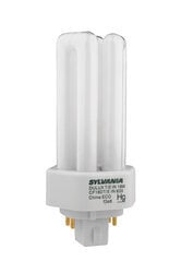 CF18DT/E/IN/835/ECO/20877 Dulux Ecologic Amalgam Triple Tube Compact Fluorescent Lamp, 18 W, GX24q-2 Lamp, T4 Shape, 1164 Lumens
