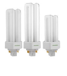 CF26DT/E/827/ECO/20767 Dulux Triple Tube Compact Fluorescent Lamp, 26 W, GX24q-3 Lamp, T12X3 Shape, 1800 Lumens