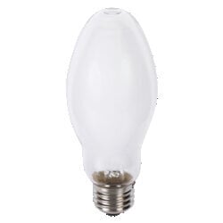 H38AV-100/DX/69403 HID Mercury Vapor Lamp, 100 W, E26 Lamp Base, E17 Shape, 4000 Lumens