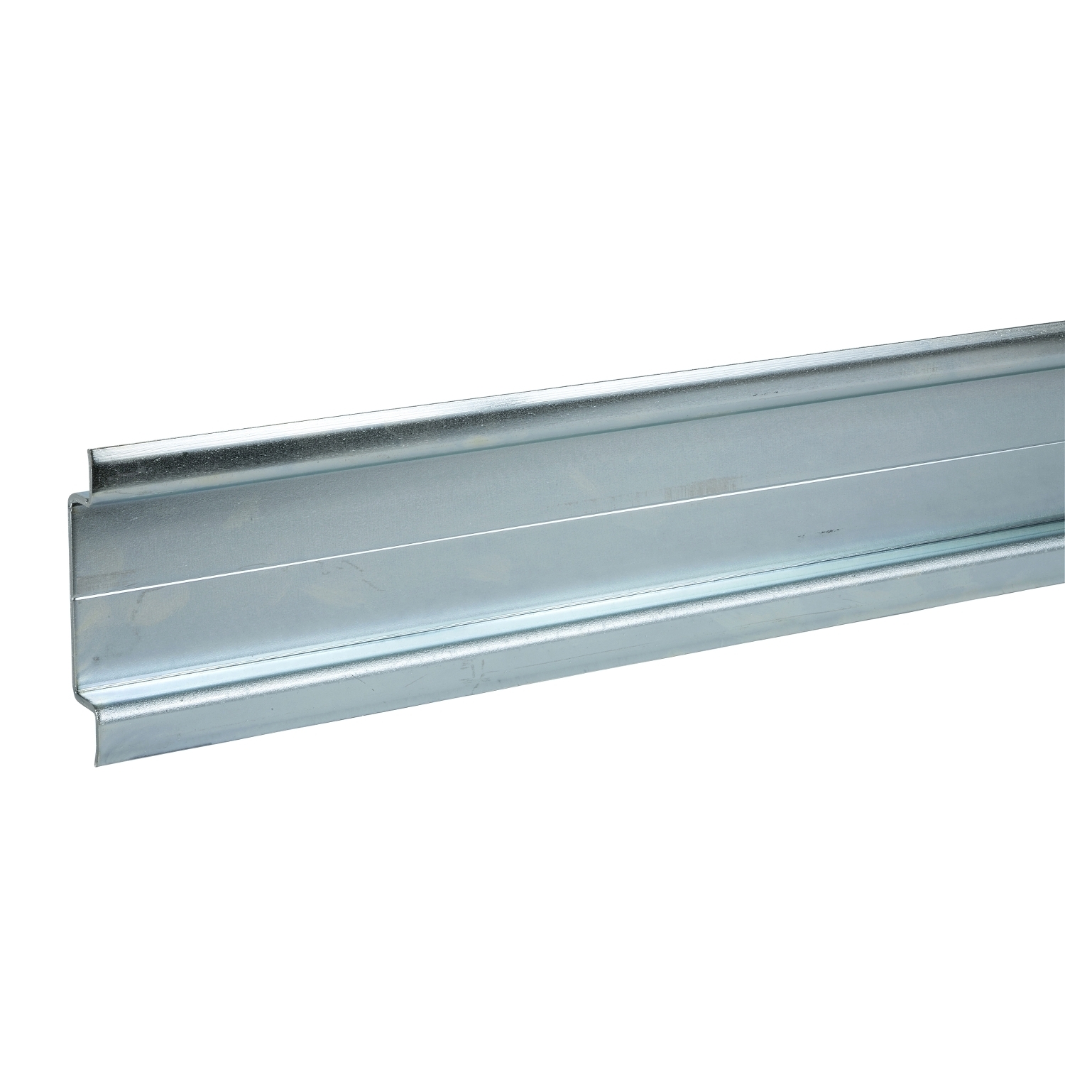 AM1DL201 Omega Mounting Rail, 2000 mm L x 75 mm W x 15 mm H, Steel