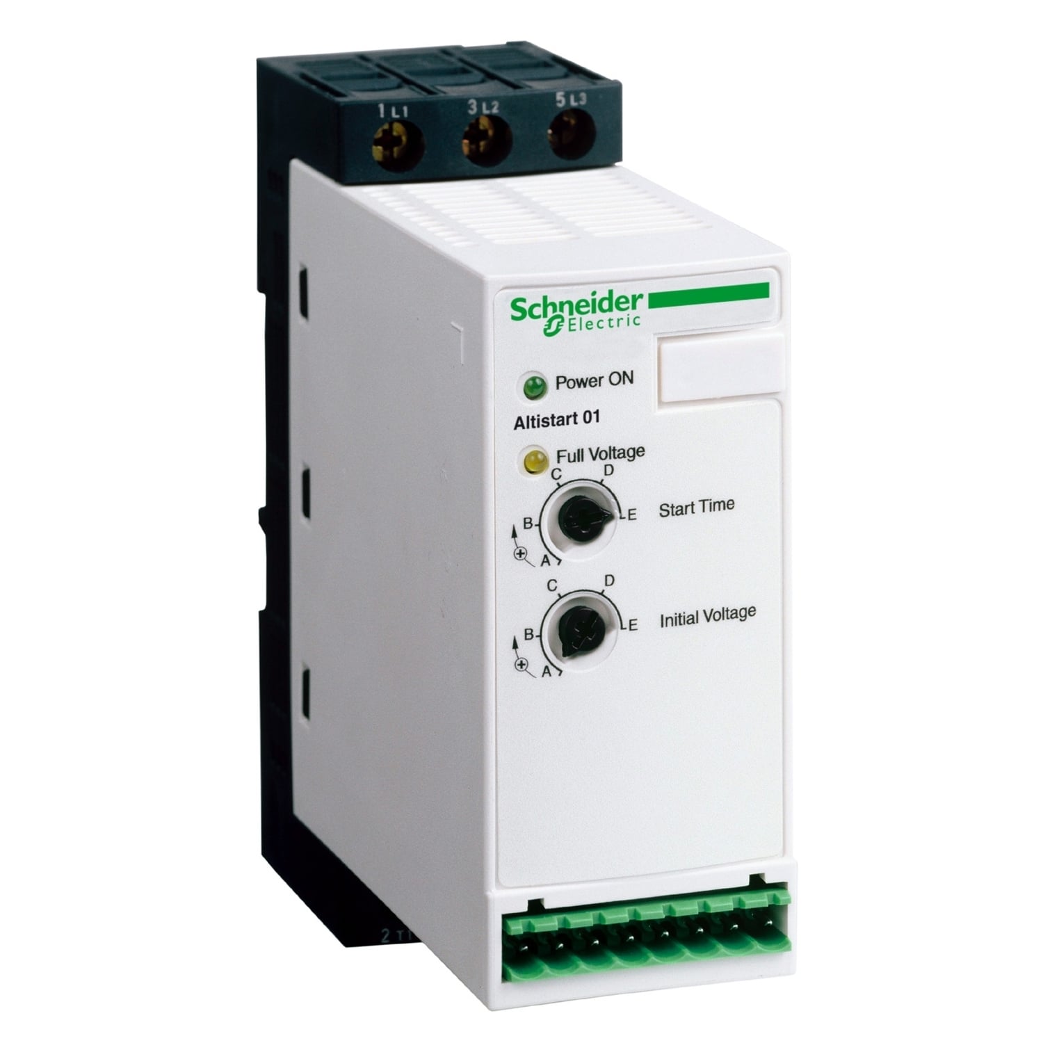 ATS01N125FT Altistart Soft Starter, 110/240 V AC, 24 V AC/DC V Coil, IP20 Enclosure