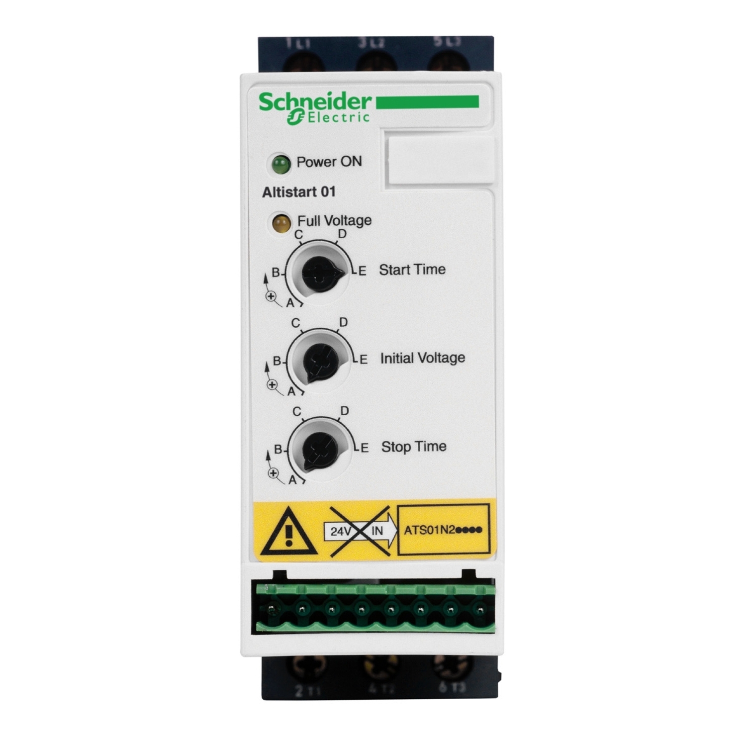 ATS01N212LU Altistart Integrated Bypass Soft Starter With Heat Sink, IP20 Enclosure