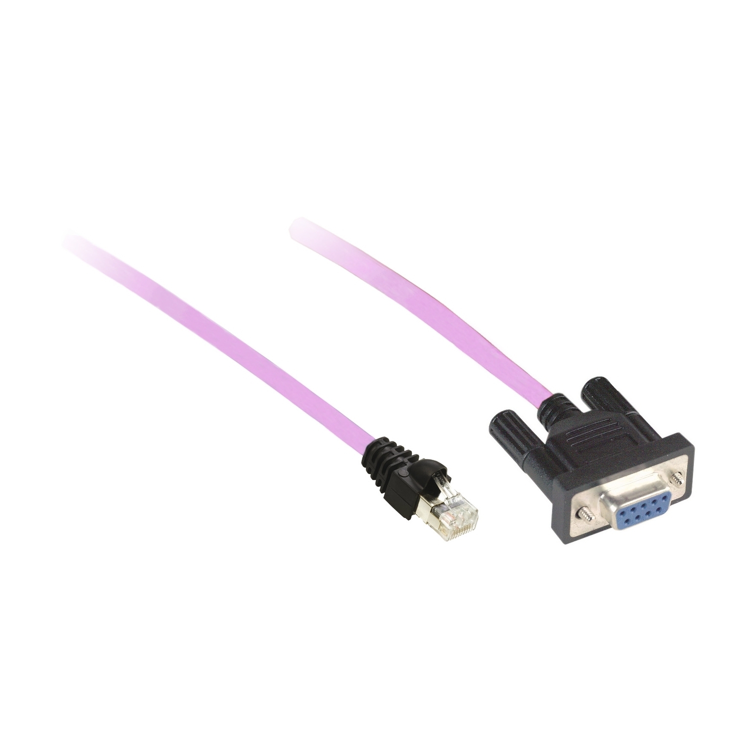 CANopen preassembled cable, for CANopen bus, 0.5m, 1 x RJ45, 1 female SUB D 9