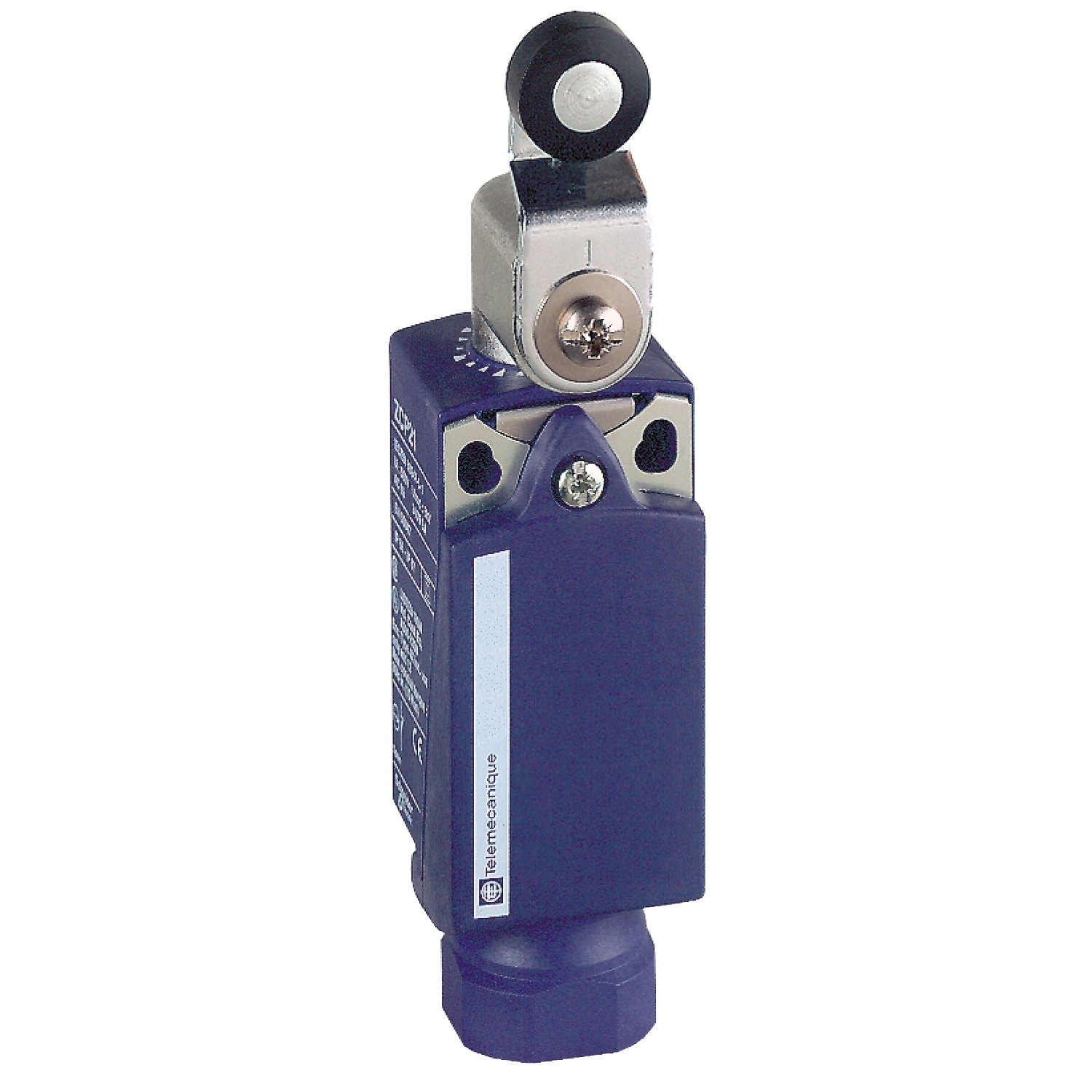 XCKP2118N12 XCKP Fixed Standard Format Limit Switch, 240 V AC/250 V DC, 10 A, Spring Return Roller Lever Actuator, 1NO-1NC Contact, 2 Poles