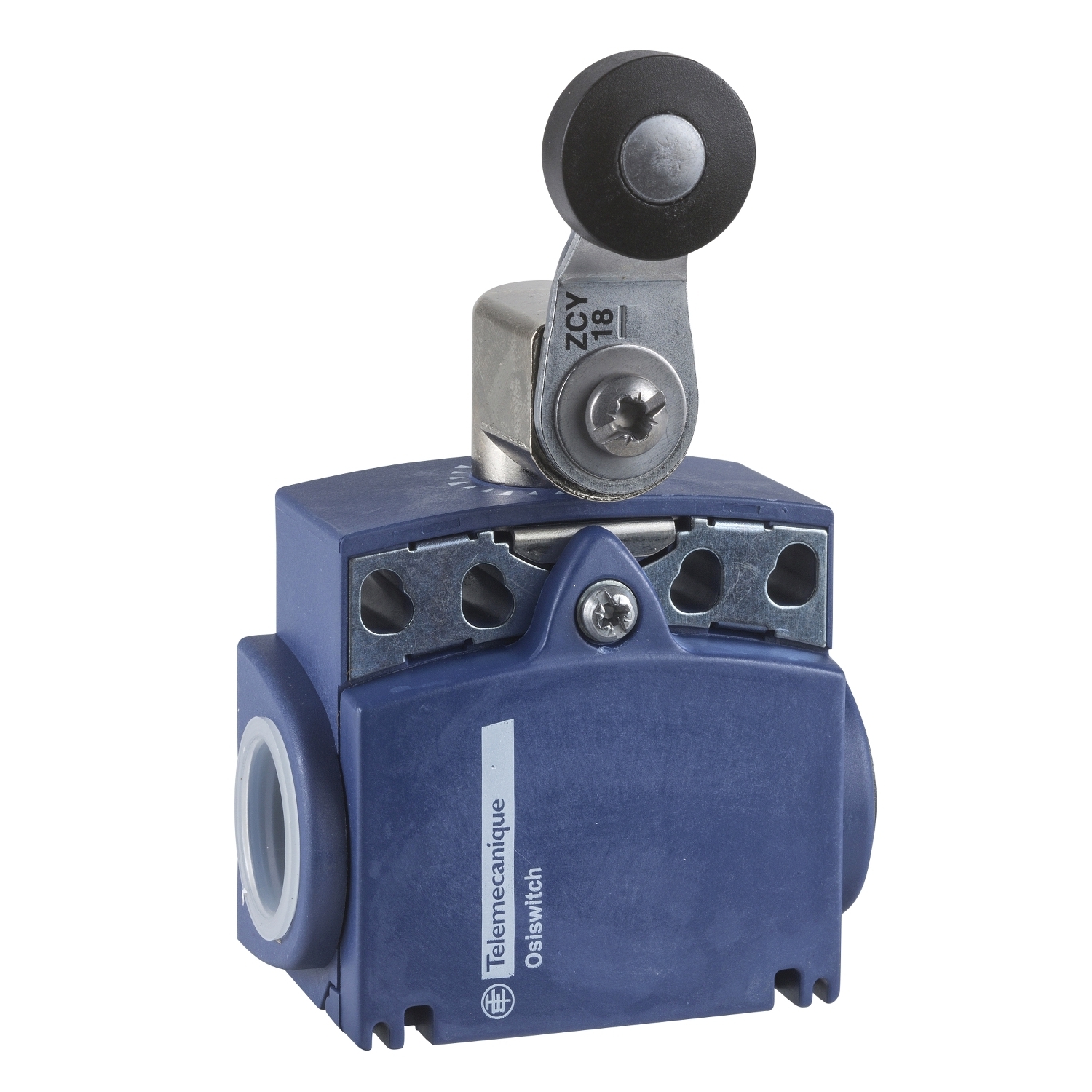 XCKT2118N12 XCKT Standard Rotary Actuated Limit Switch, 240 V AC, 10 A, Roller Lever Plunger Spring Return Actuator, 1NO-1NC Contact, 2 Poles