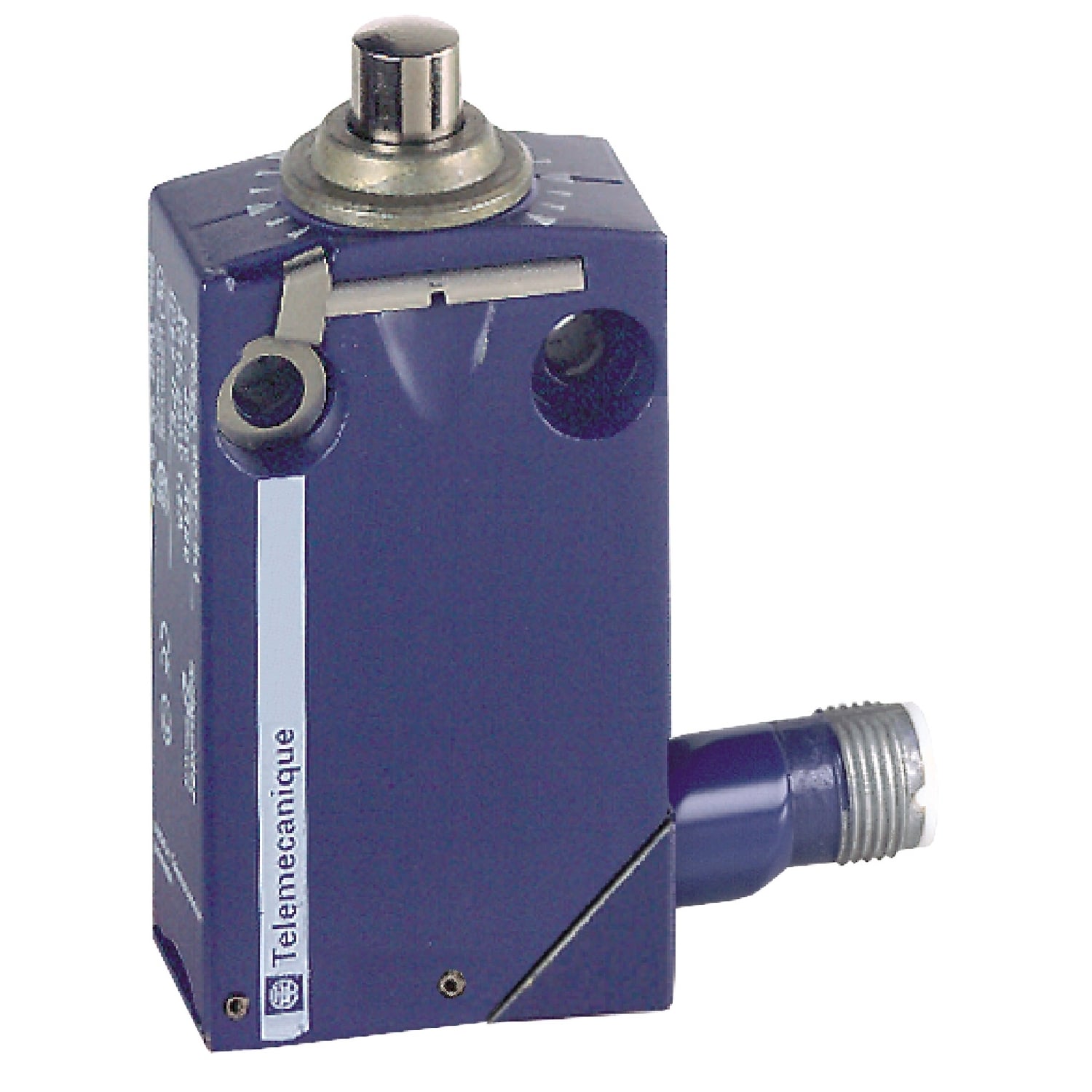 XCMD2110C12 OsiSense Heavy Duty Miniature Standard Format Limit Switch, 240 V AC/250 V DC, 4 A, Top Push Rod Plunger Actuator, 1NO-1NC Contact, 2 Poles