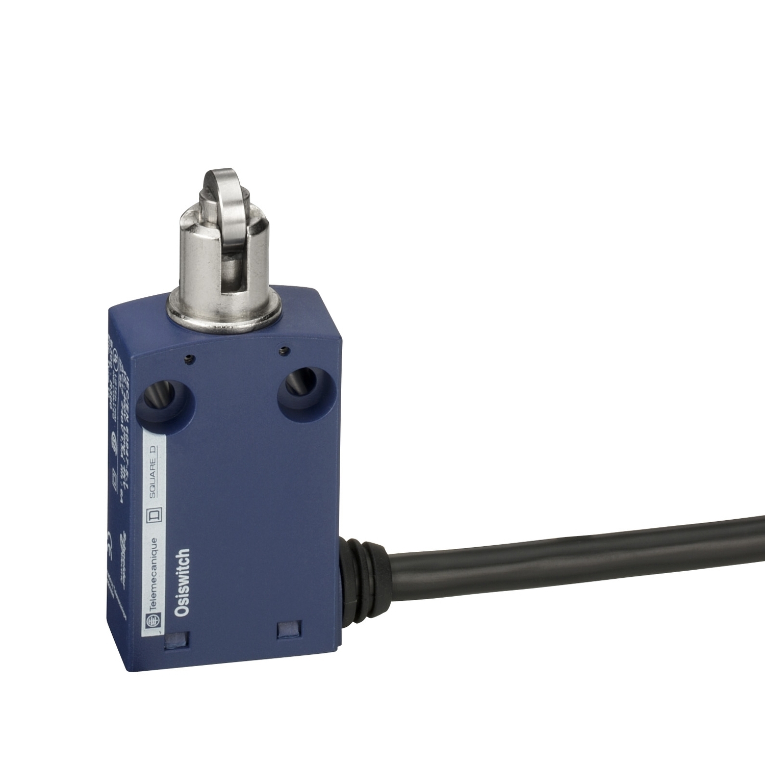 XCMN2103L1 OsiSense Fixed Light Duty Miniature Standard Format Limit Switch, 240 V AC, 5 A, Spring Return Roller Plunger Actuator, 1NO-1NC Contact, 2 Poles