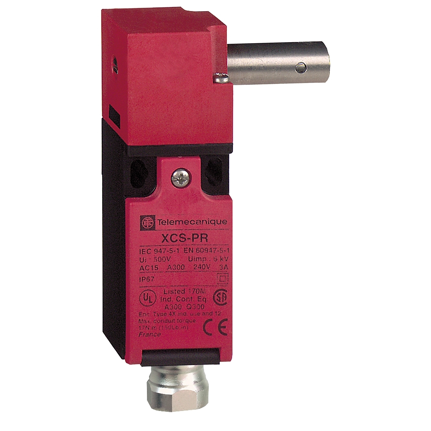 XCSPR753 Preventa 2-Pole Rotary Axis Turret Head Safety Interlock Switch, 300 V AC, 10 A, 2 Poles