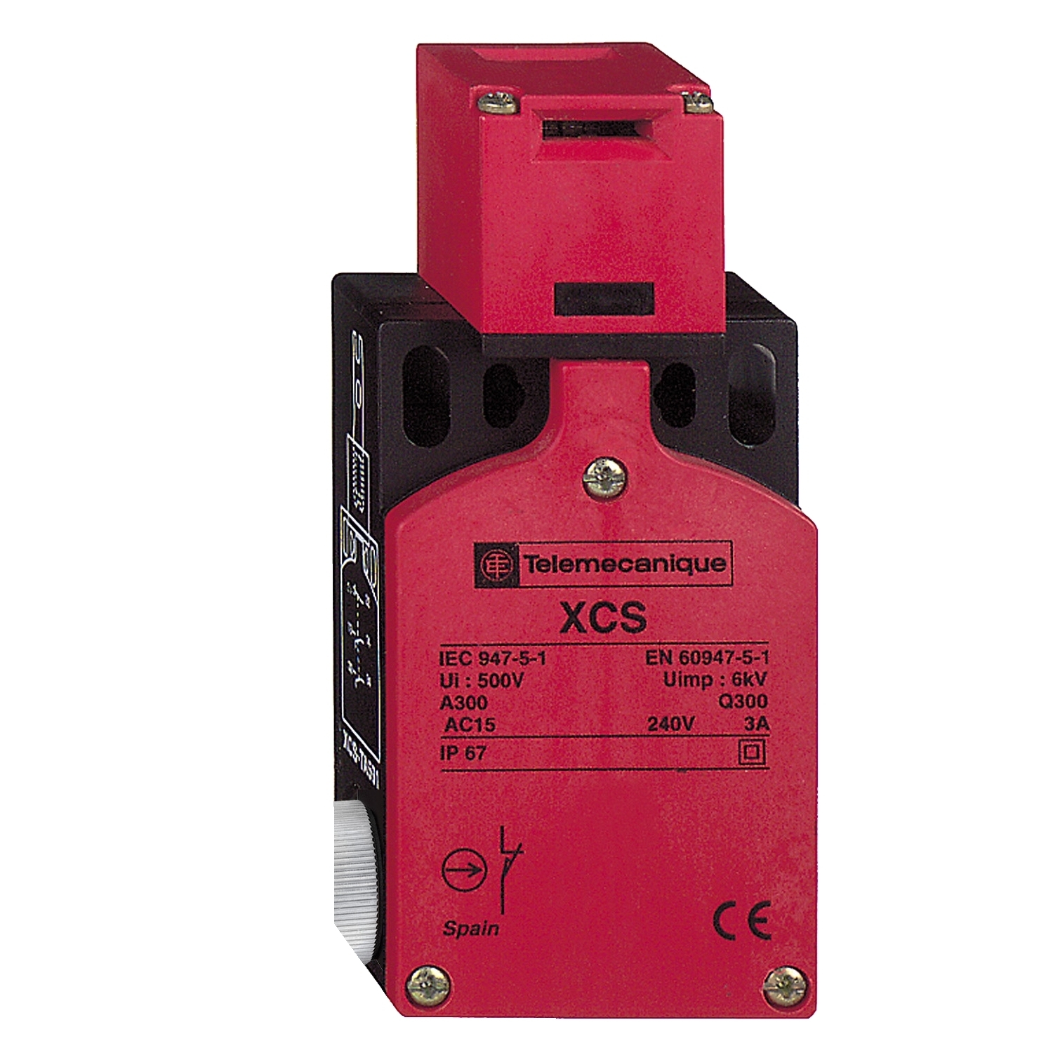 XCSTA593 Preventa 3-Pole Safety Interlock Switch, 300 V AC, 10 A, 3 Poles