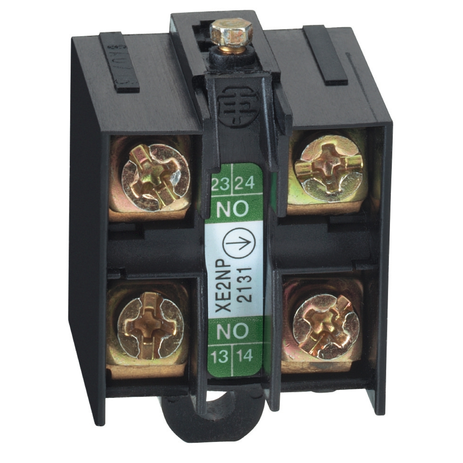 XE2NP2131 XE2N 2-Pole Limit Switch Contact Block, 2NO Contact, For Use With XCKD and XCKP Limit Switch, 10 A at 300 V AC Contact