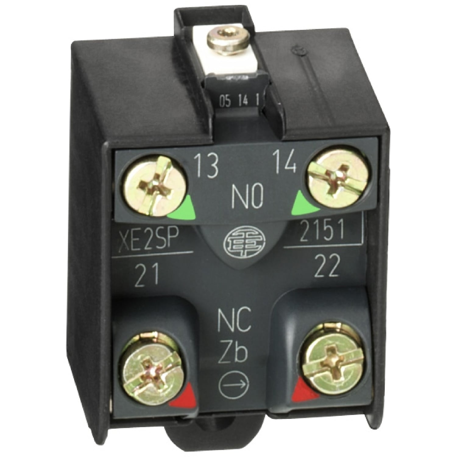 XE2SP2151 XE2S 2-Pole Limit Switch Contact Block, 1NO-1NC Contact, For Use With XCKL, XCKD, XCKS, XCKM, XCKP, XCKJ, XCR, XE2S, XE2S Limit Switch, 10 A at 600 V AC Contact